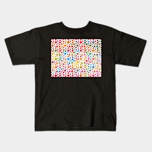 Colored balls pattern design Kids T-Shirt